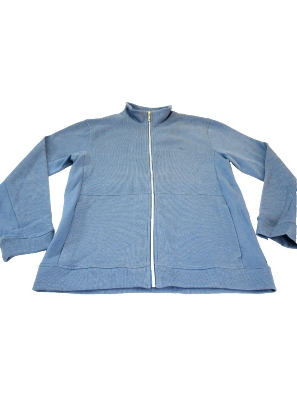 Men's Tommy Bahama full zipper sweatshirt Light Denim Blue Size Small NWT - Picture 1 of 6